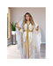 White Kaftan Handcrafted Georgette Aari Work Party Wear Fully Stitched Dresses 0213