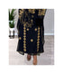 Black Kaftan Handcrafted Georgette Embroidered Work Party Wear Fully Stitched Dresses 0215