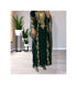 Forest Green Georgette Zari Work Kaftan
