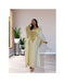 Off-White Kaftan Handcrafted Georgette Embroidered Work Party Wear Fully Stitched Dresses 0220