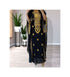 Black Kaftan Handcrafted Georgette Embroidered Work Party Wear Fully Stitched Dresses 0222