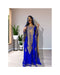 Ink Blue Handcrafted Kaftan for Women