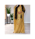 Grand Golden Yellow Kaftan Gown with Gold Zari Work | Evening & Modest Wear