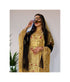 Grand Golden Yellow Kaftan Gown with Gold Zari Work | Evening & Modest Wear