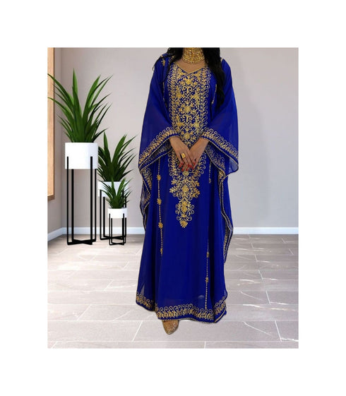Ink Blue Reception Kaftan for Women