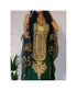 Green Kaftan Handcrafted Georgette Embroidered Work Party Wear Fully Stitched Dresses 0232