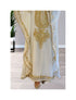 White Kaftan Handcrafted Georgette Embroidered Work Party Wear Fully Stitched Dresses 0233