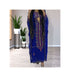 Royal-Blue Kaftan Handcrafted Georgette Embroidered Work Party Wear Fully Stitched Dresses 0236