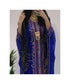 Royal-Blue Kaftan Handcrafted Georgette Embroidered Work Party Wear Fully Stitched Dresses 0236