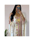 White Kaftan Handcrafted Georgette Embroidered Work Party Wear Fully Stitched Dresses 0237