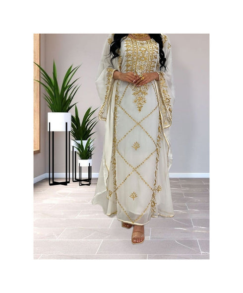 White Wedding Kaftan for Woemn