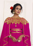 Pink and gold embroidery israeli dress islamic design kaftan takchita wedding party wear kaftan