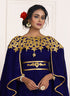 Darkblue and gold embroidery israeli dress islamic design kaftan takchita wedding party wear kaftan