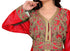 Red & White color luxurious Full Sleeves Handmade Moroccan Kaftan .