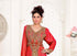 Red luxurious Full Sleeves Handmade Moroccan Kaftan with hijab