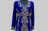Royal-Blue luxurious Full Sleeves Moroccan Kaftan.