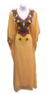 Beige georgette embroidered islamic wedding kaftan