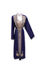 Navy blue georgette embroidered islamic wedding kaftan