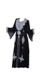 Black Georgette Islamic Kaftan With Zari And Stone Work