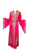 Pink Georgette Islamic Kaftan With Zari And Stone Work