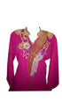 Pink Georgette Islamic Kaftan With Zari And Stone Work