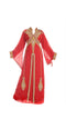 Peach Georgette Islamic Kaftan With Zari And Stone Work