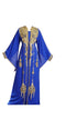 Blue Georgette Islamic Kaftan With Zari And Stone Work