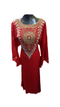 Maroon Embroidered Georgette Stitched Islamic Farasha