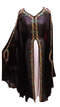 Black And White Embroidered Georgette Stitched Islamic Kaftan