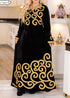 Velvet Moroccan Dubai Kaftans Farasha Abaya Dress Very Fancy Long Gown Aari Wedding Dress