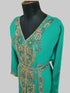 Sea Green color luxurious Full Sleeves Handmade Moroccan Kaftan.