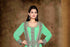 Sea-Green color luxurious Full Sleeves Handmade Moroccan Kaftan with hijab
