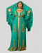 Teal Green Zari Stone Work Georgette Islamic Style Beads Embedded Partywear Kaftan Long Gown Evening wear Dubai kaftan