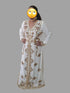 Off-White color luxurious Full Sleeves Handmade Moroccan Kaftan.