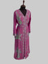 Wine color luxurious Full Sleeves Handmade Moroccan Kaftan.