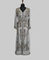 White color luxurious Full Sleeves Handmade Moroccan Kaftan.
