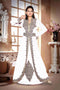 Off-White color luxurious Handmade Moroccan Kaftan with hijjab
