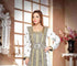 White color luxurious Handmade Moroccan Kaftan with hijjab