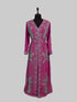 Wine color luxurious Full Sleeves Handmade Moroccan Kaftan.