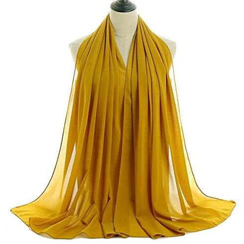 Yellow embroidered georgette islamic kaftans with hijab