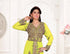 Yellow color luxurious Full Sleeves Handmade Moroccan Kaftan with hijjab