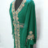 Dark Green Morrocan Georgette Islamic Kaftan