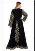 Exclusive Maxi Abaya Moroccan Islamic Kaftan Beach Fancy Modern Floor Length Bell Sleeve For Women Dress