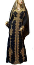 Black Georgette Embroidered Party Wear Kaftan