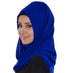 Navy -Blue color luxurious Full Sleeves Handmade Moroccan Kaftan With Sun-proof hijab.