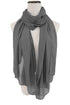 Grey embroidered georgette islamic-kaftans With Sun-proof hijab.