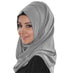 Gray Moroccan Kaftan With Sun-proof hijab.