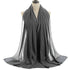 Grey embroidered georgette Islamic kaftans with hijab