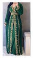 Emerald Green Mehendi Kaftan for Women