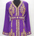 purple Moroccan Kaftan With Sun-proof hijab.